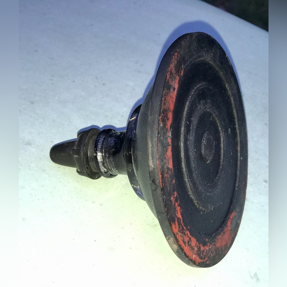 Art Deco Antique Higgins Rubberized Lidded Ink Well with Bulbed Dropper - Picture 4 of 16